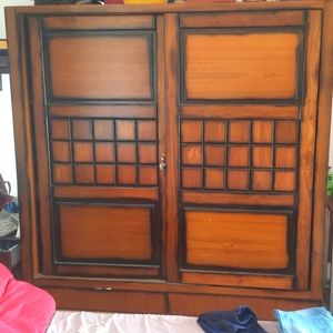 Wooden sheesam wardrobe
